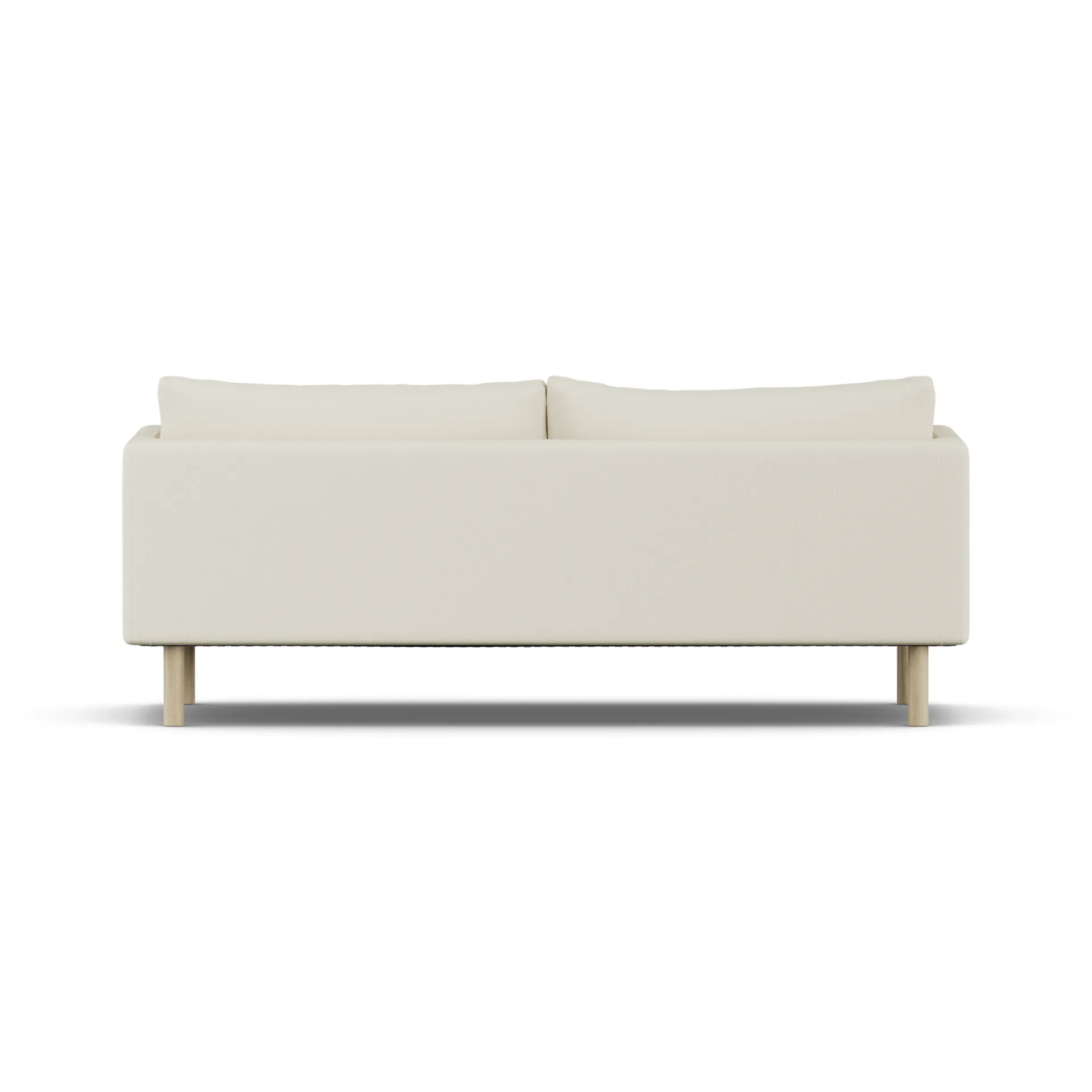 Linnevik soffa, Oslo Nature 1540-vitoljad ek, 3-sits, utan kappa 1898