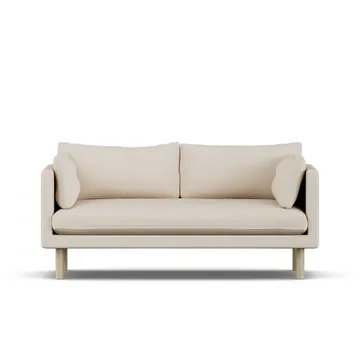 Linnevik soffa - Same Beige 6670-vitoljad ek, 2-sits - 1898