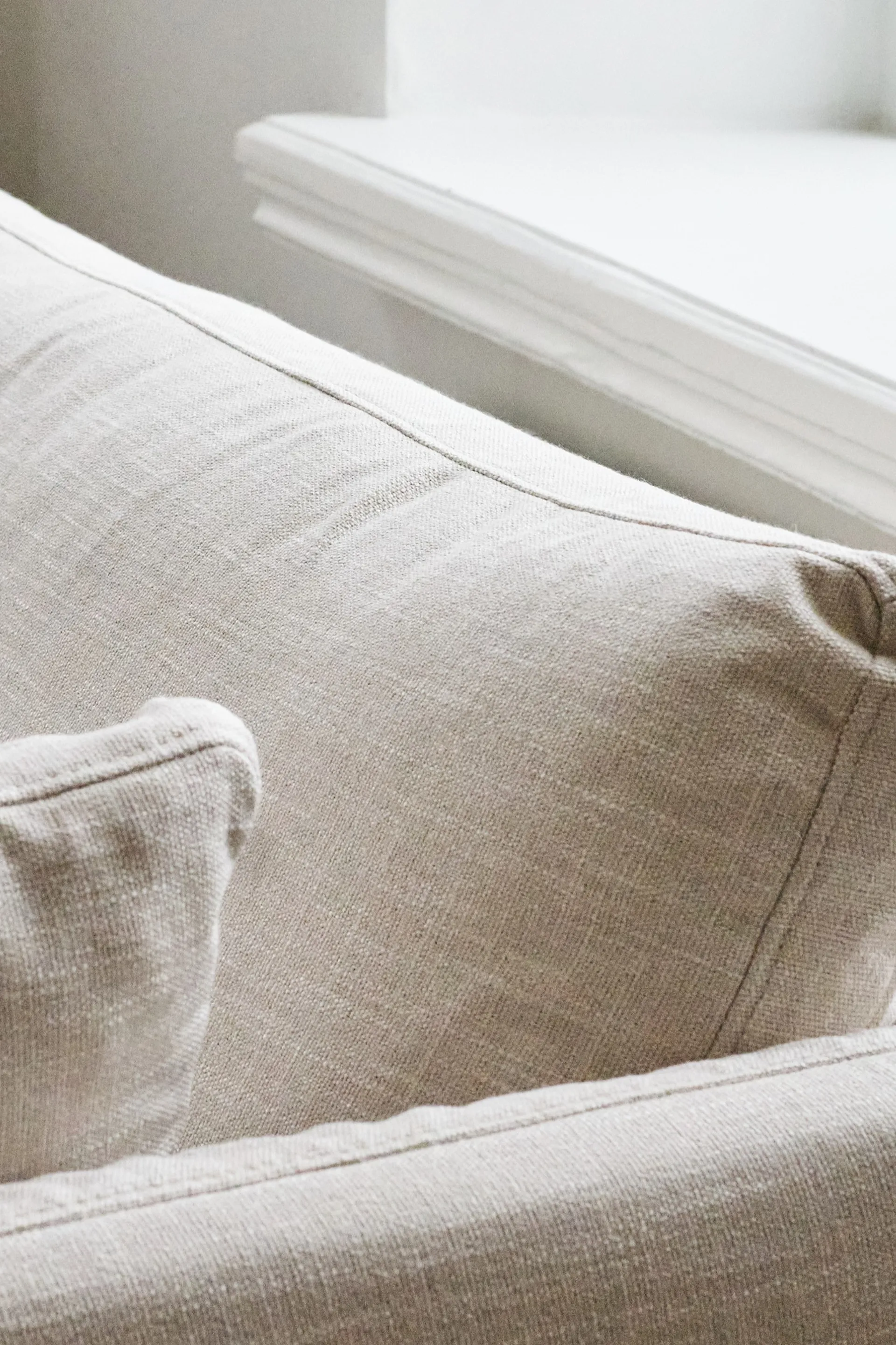 Linnevik soffa, Same Beige 6670-vitoljad ek, 3-sits 1898