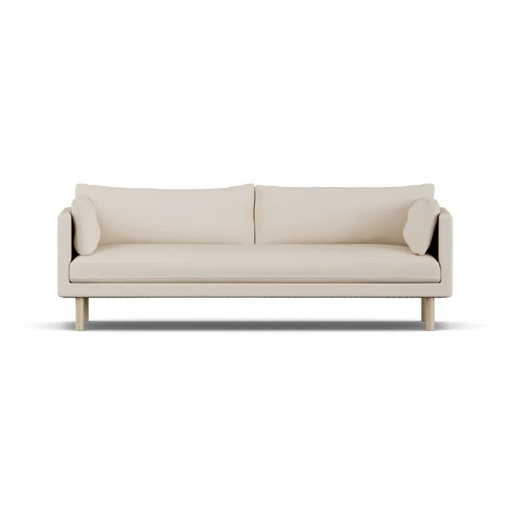Linnevik soffa - Same Beige 6670-vitoljad ek, 4-sits - 1898