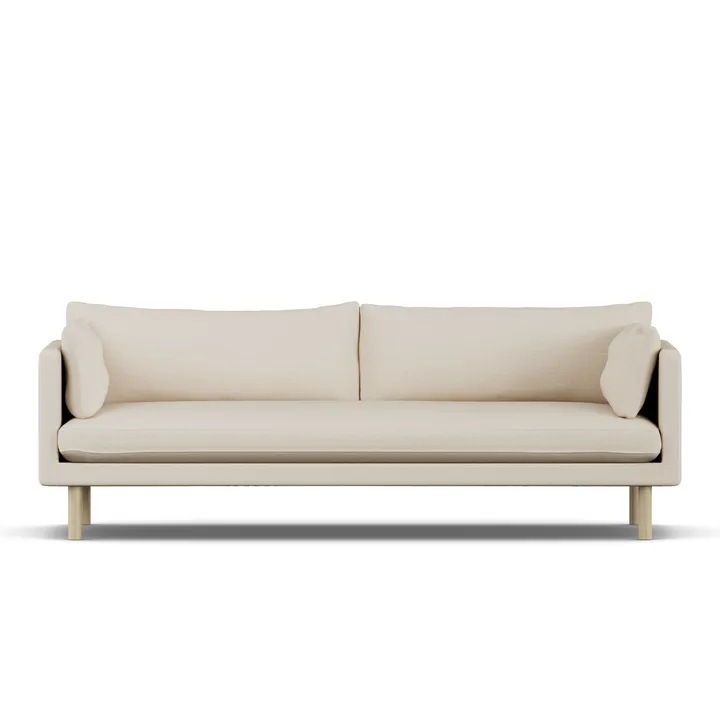 Linnevik soffa - Same Beige 6670-vitoljad ek, 4-sits - 1898