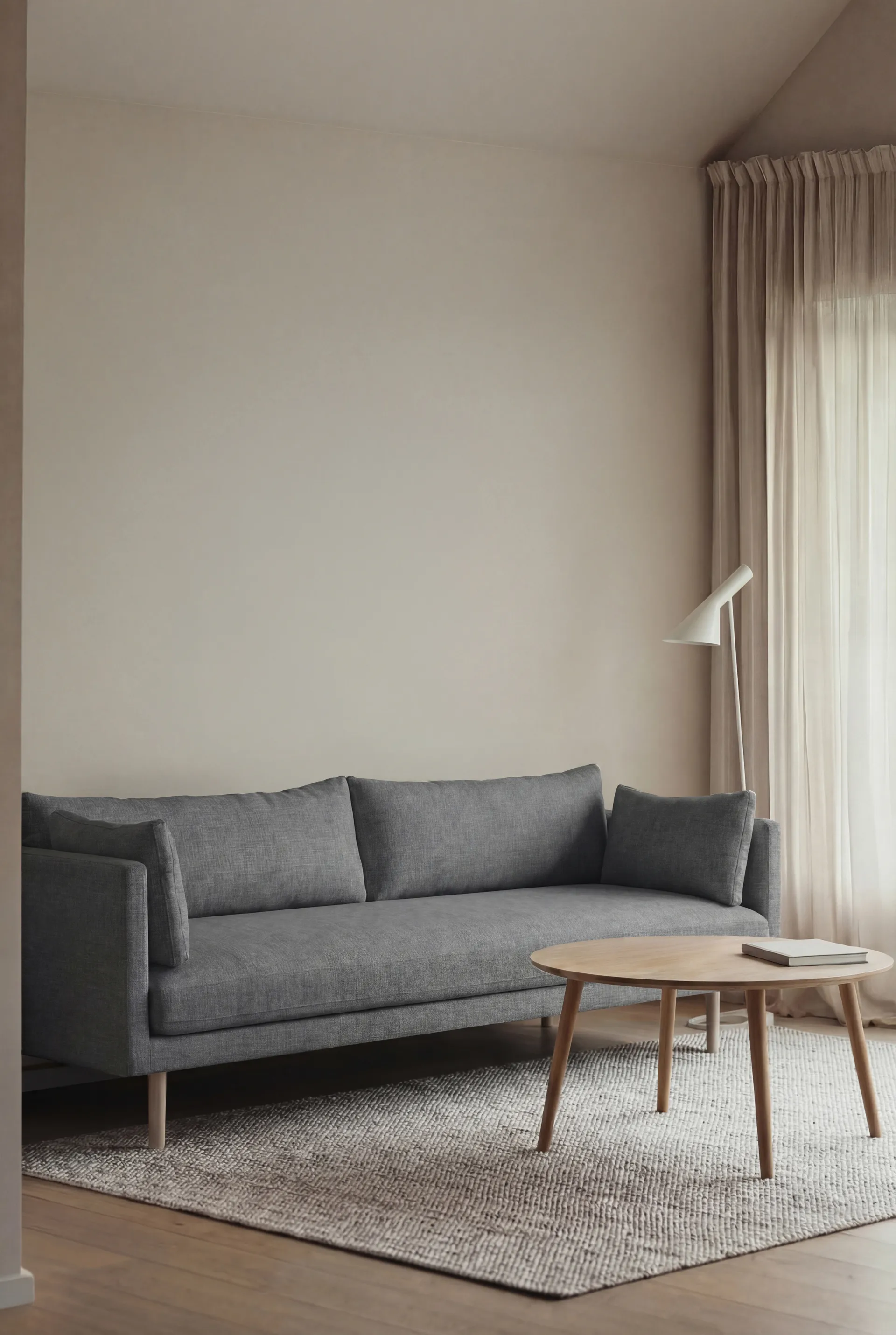 Linnevik soffa, Same Blue 6678-vitoljad ek, 4-sits 1898