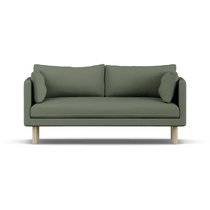 Linnevik soffa - Same Forest 6677-vitoljad ek, 2-sits, utan kappa - 1898