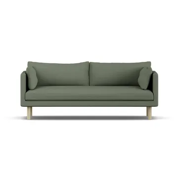 Linnevik soffa - Same Forest 6677-vitoljad ek, 3-sits, utan kappa - 1898