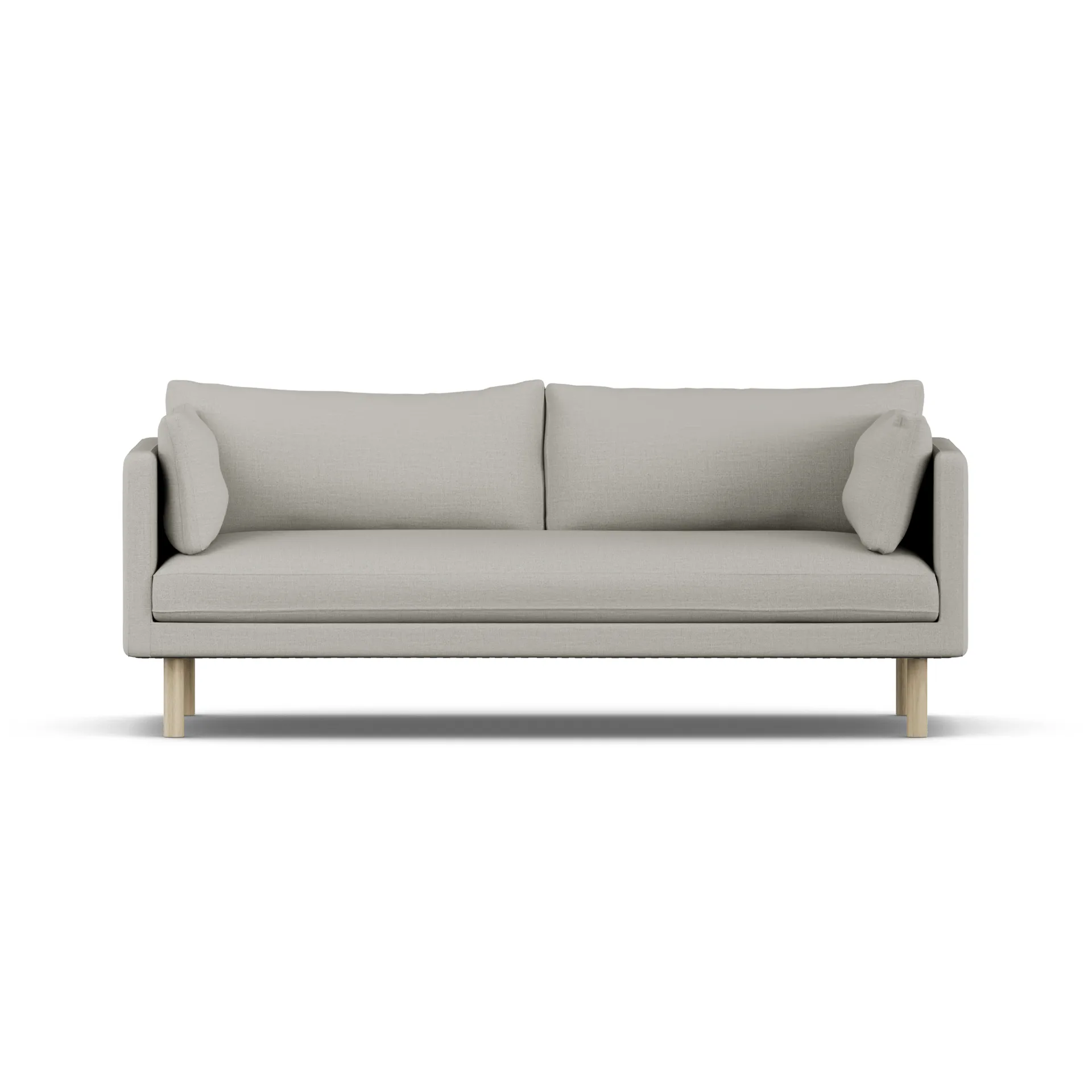 Linnevik soffa, Same Grey 6673-vitoljad ek, 3-sits, utan kappa 1898