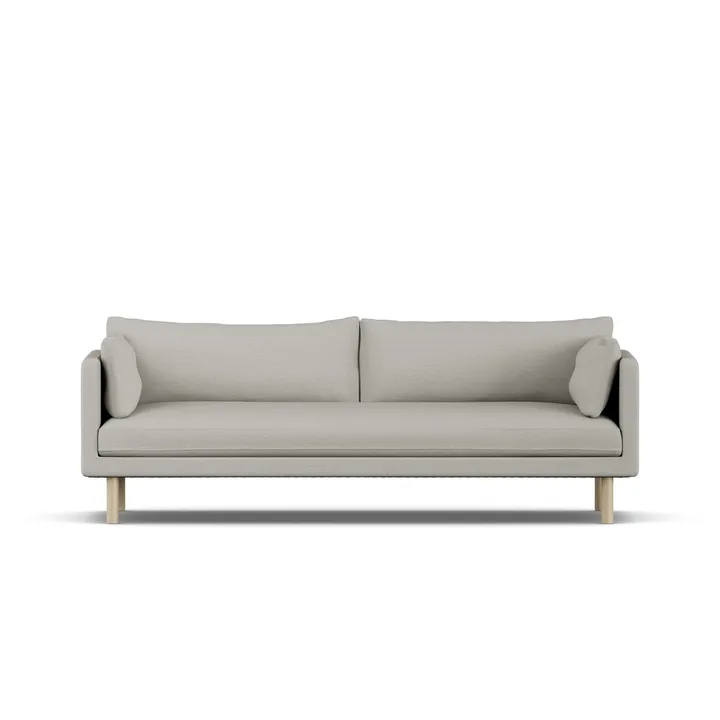 Linnevik soffa - Same Grey 6673-vitoljad ek, 4-sits - 1898