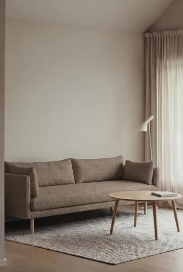 Linnevik soffa - Same Mole 6674-vitoljad ek, 4-sits - 1898