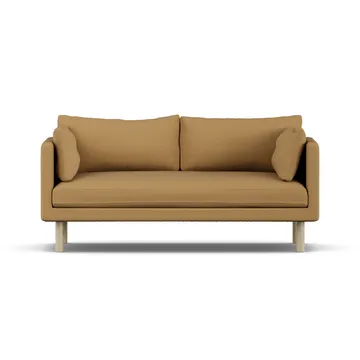 Linnevik soffa - Same Ochre 6676-vitoljad ek, 2-sits, utan kappa - 1898