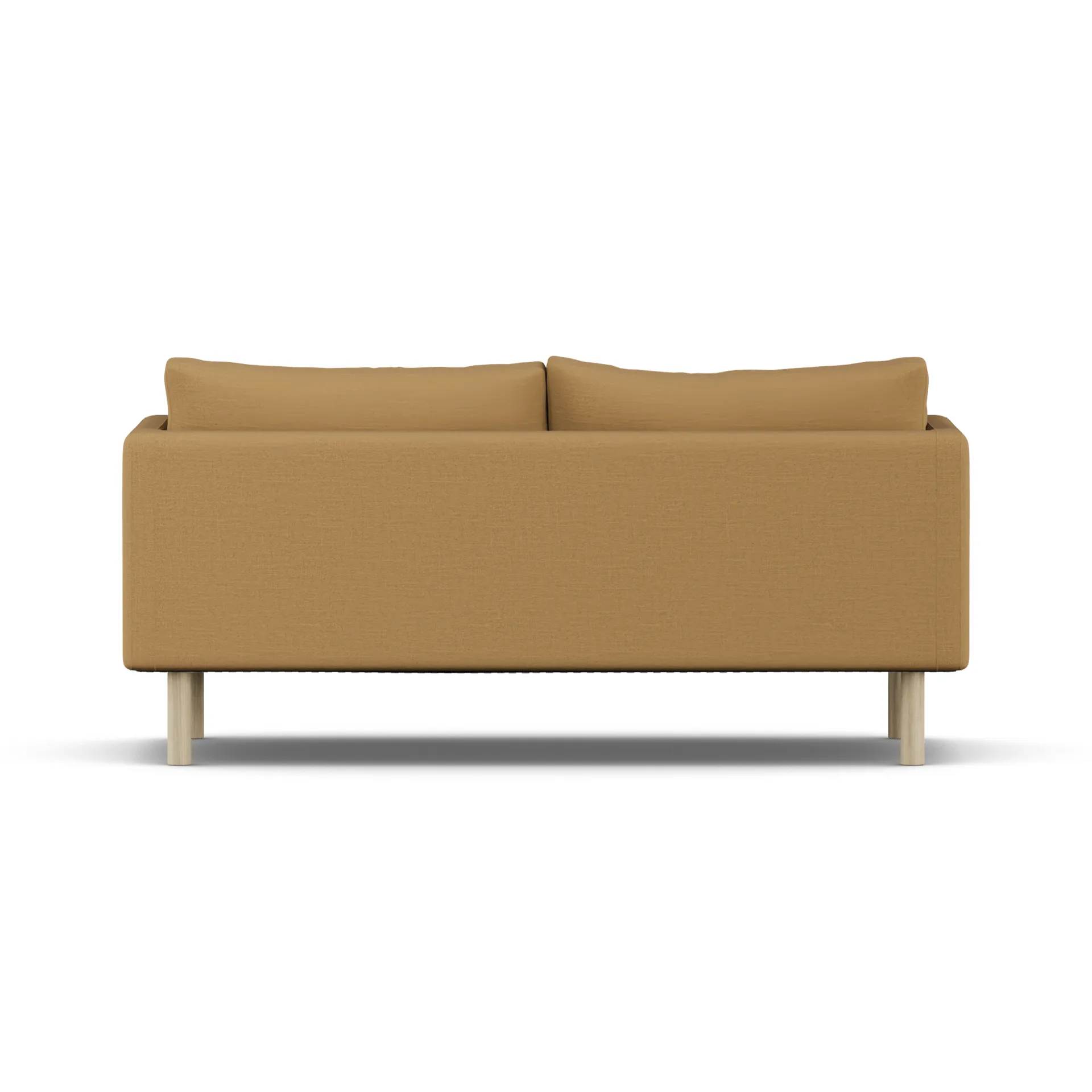 Linnevik soffa, Same Ochre 6676-vitoljad ek, 2-sits, utan kappa 1898