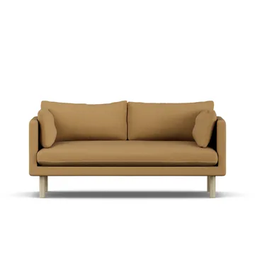 Linnevik soffa - Same Ochre 6676-vitoljad ek, 2-sits - 1898