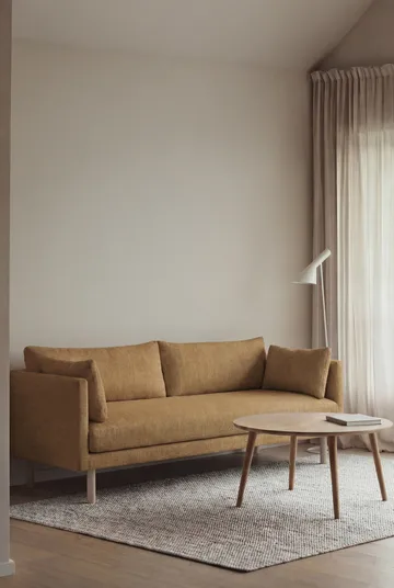 Linnevik soffa - Same Ochre 6676-vitoljad ek, 3-sits - 1898