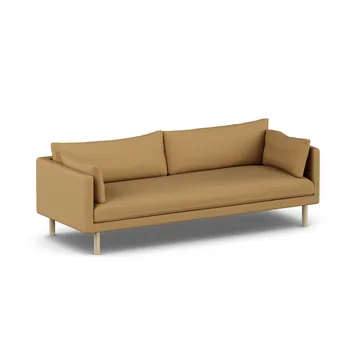 Linnevik soffa - Same Ochre 6676-vitoljad ek, 4-sits, utan kappa - 1898