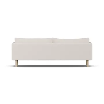 Linnevik soffa - Same Off White 6671-vitoljad ek, 4-sits, utan kappa - 1898