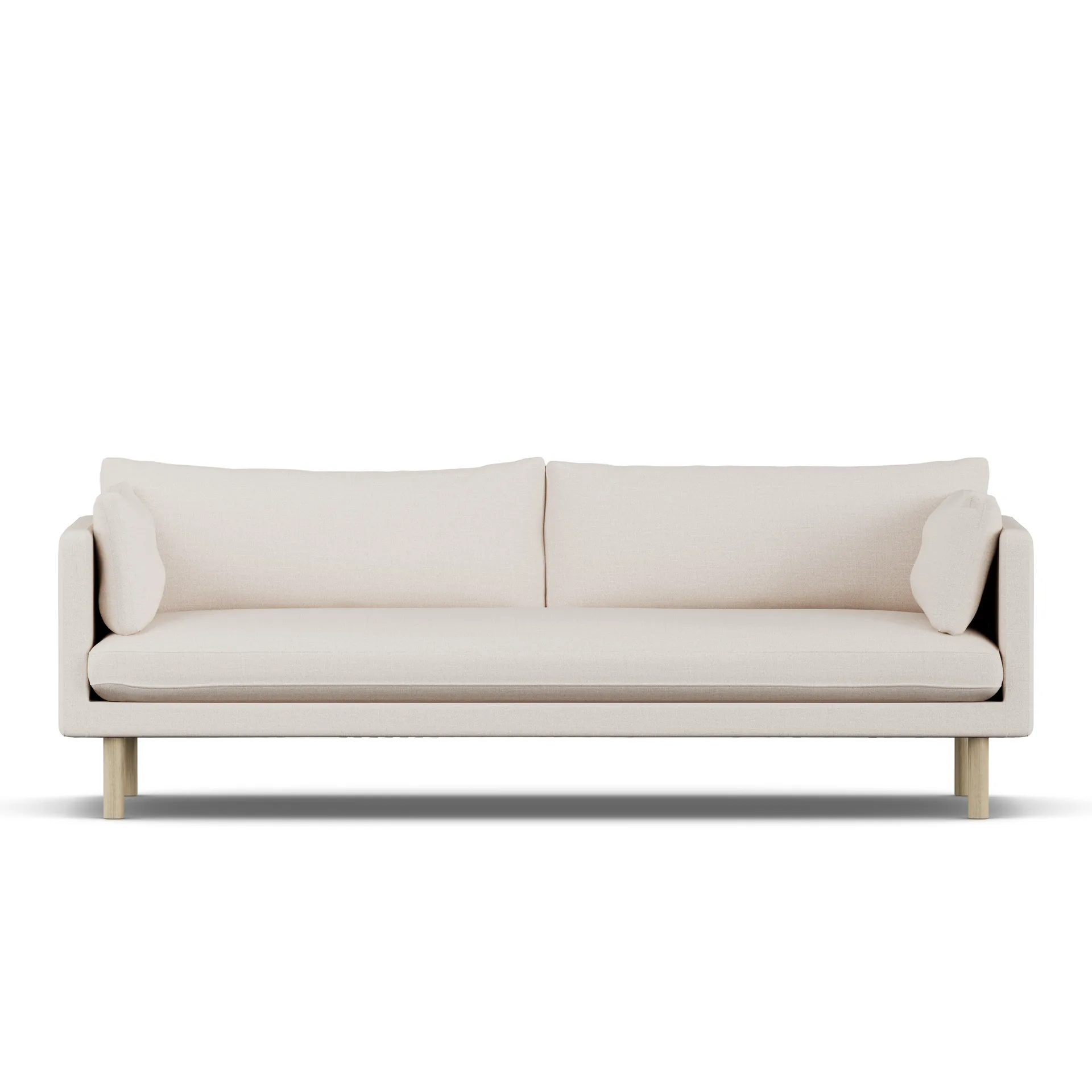 Linnevik soffa, Same Off White 6671-vitoljad ek, 4-sits 1898