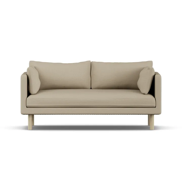 Linnevik soffa - Same Sand 6672-vitoljad ek, 2-sits - 1898
