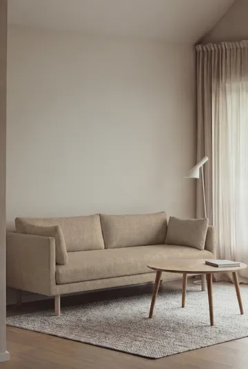 Linnevik soffa - Same Sand 6672-vitoljad ek, 3-sits - 1898