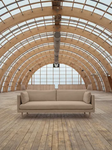 Linnevik soffa - Same Sand 6672-vitoljad ek, 4-sits - 1898