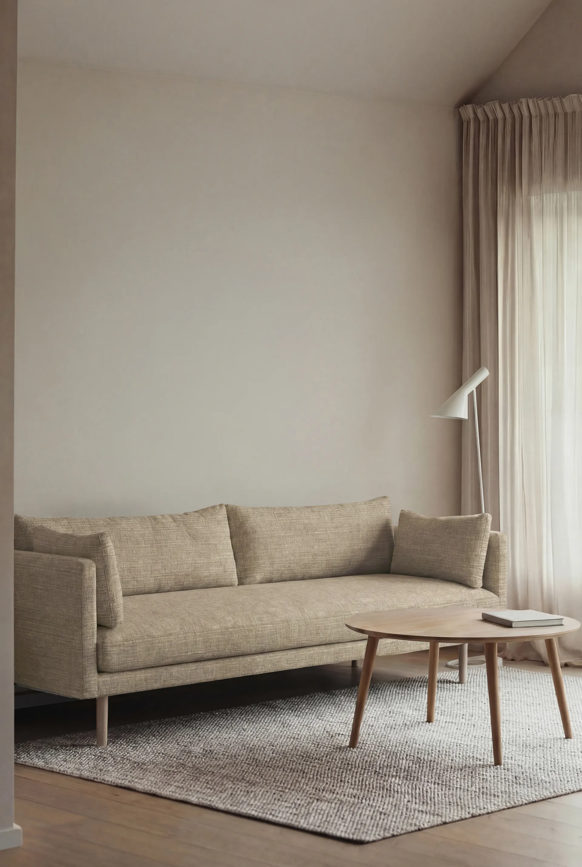 Linnevik soffa, Same Sand 6672-vitoljad ek, 4-sits 1898