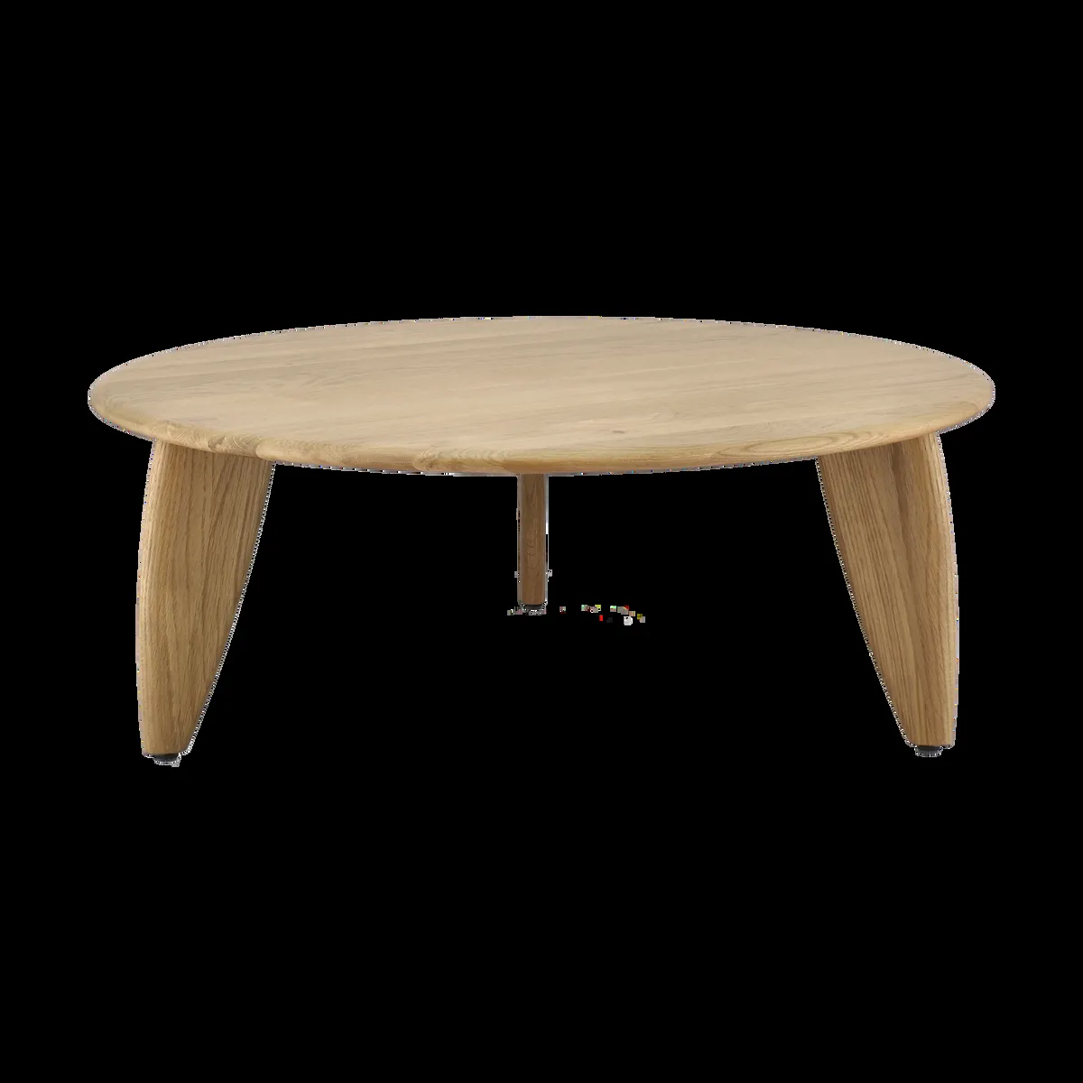 1898 Lyckeby soffbord Ø80x29 cm Naturlackad ek