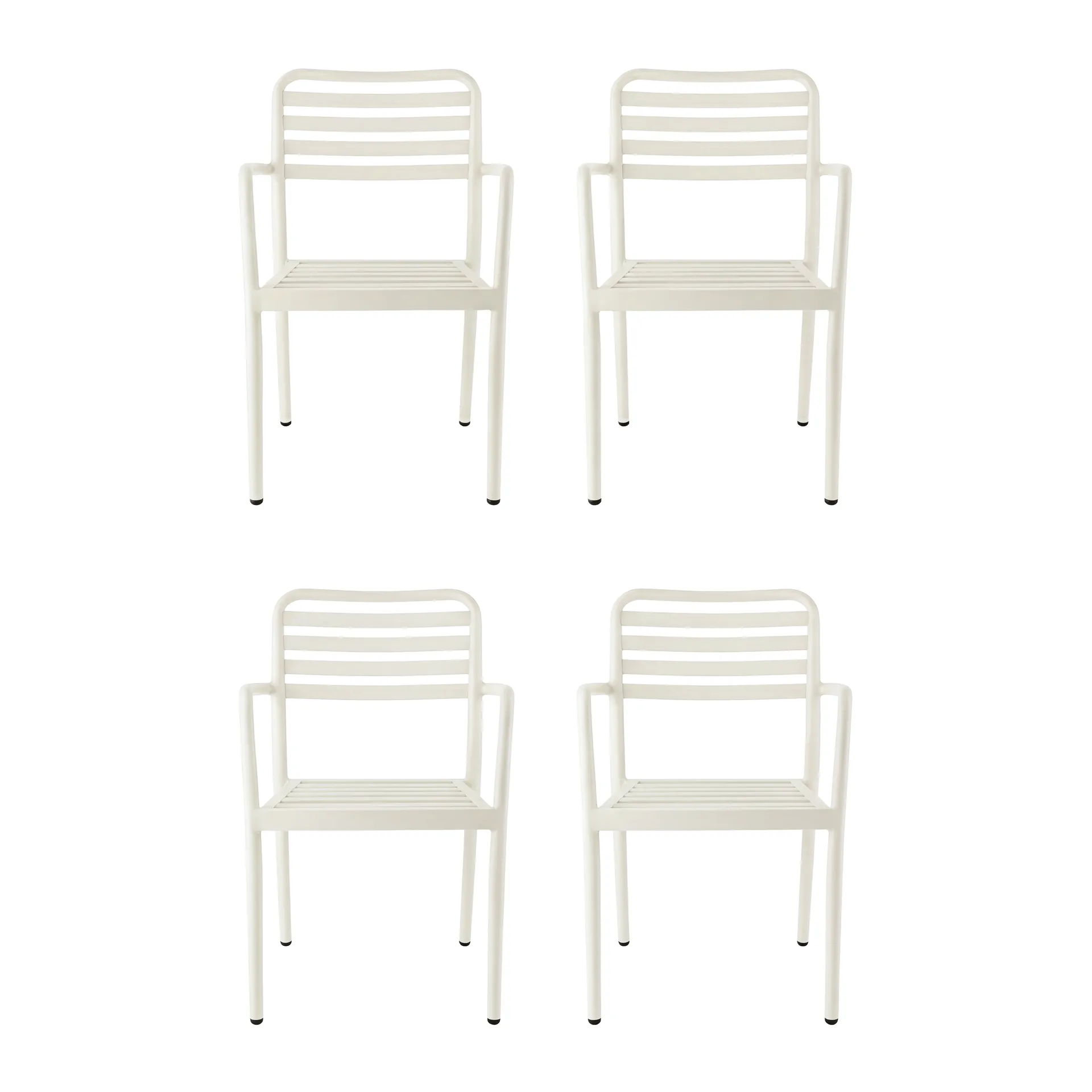 Messina karmstol, Off white, 4-pack 1898