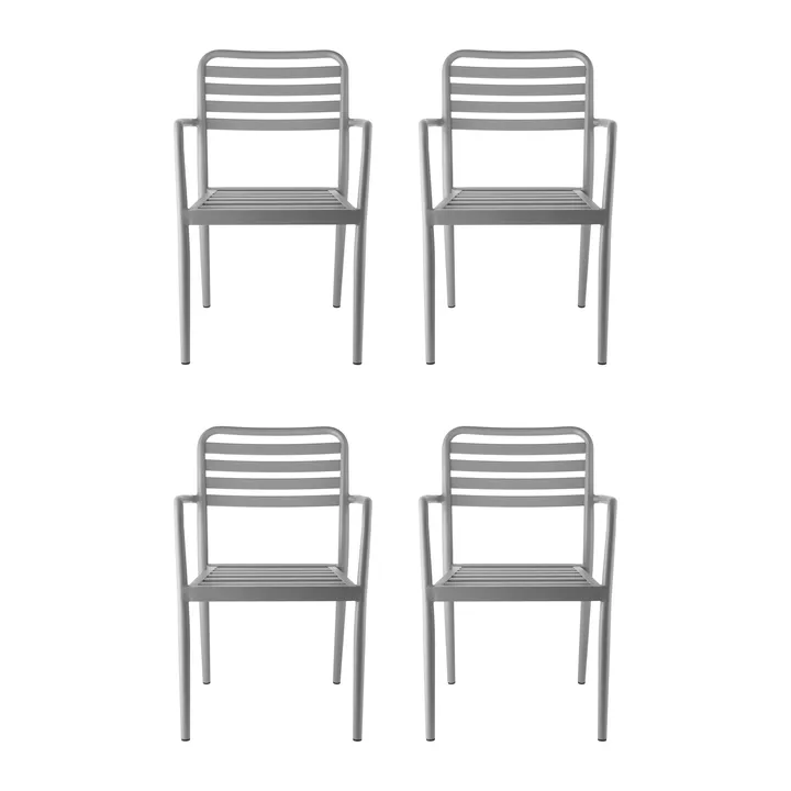 Messina karmstol, Taupe, 4-pack - 1898