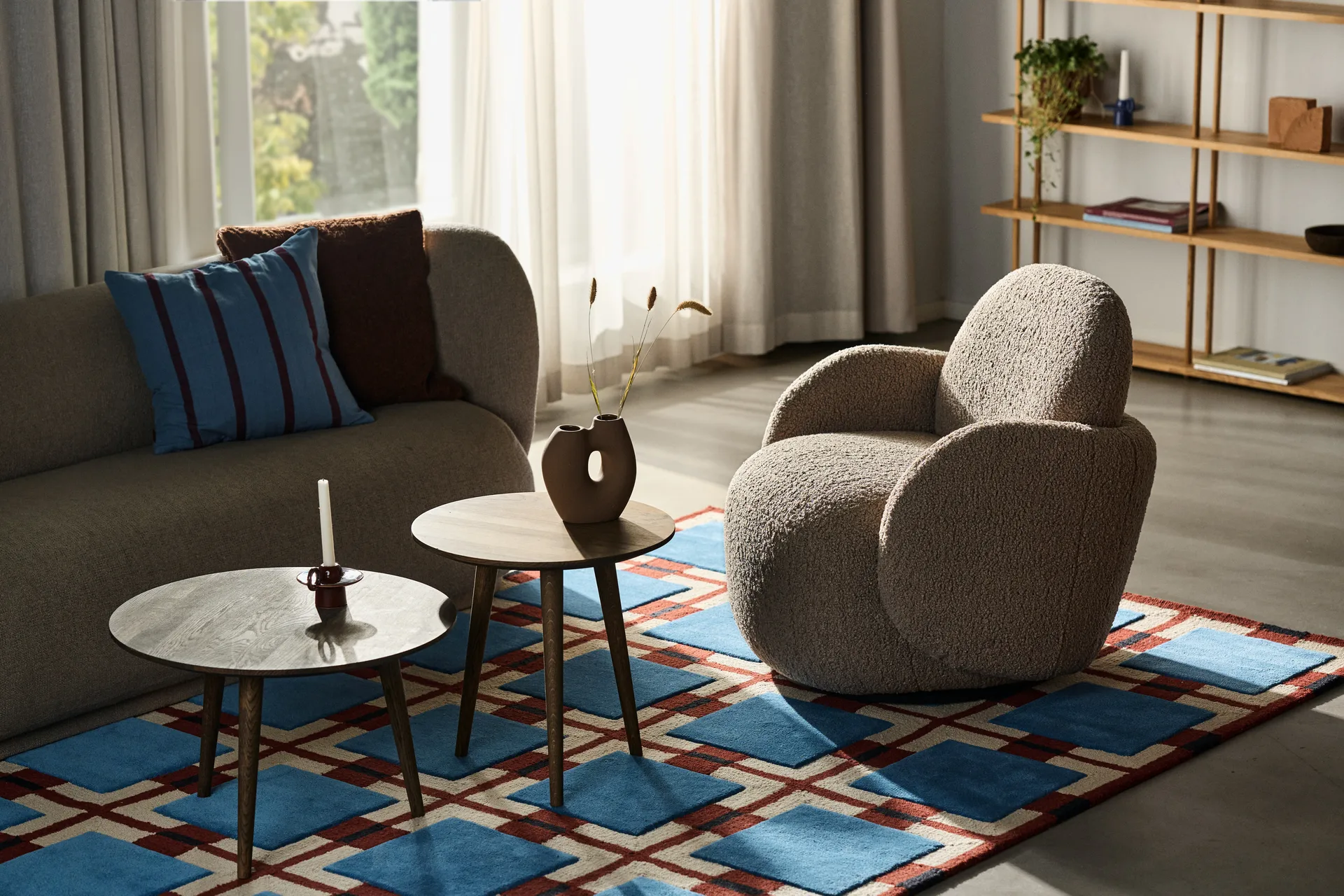 Mo fåtölj med snurrfunktion, Glore Brown 1244 1898