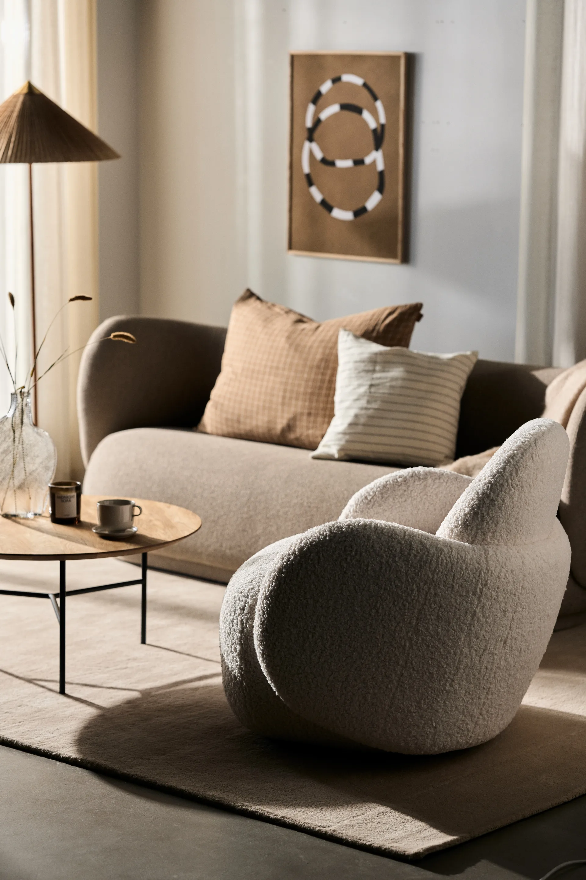 Mo fåtölj med snurrfunktion, Glore White 1243 1898