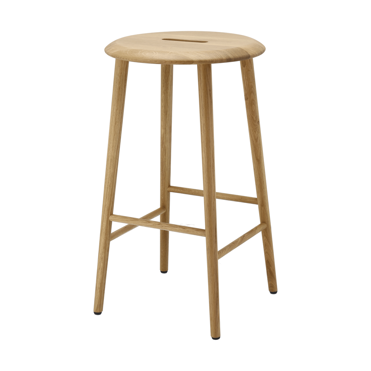 1898 Norrabo barpall 65 cm Naturlackad ek | Skandinavisk Design | Barstolar | Brun