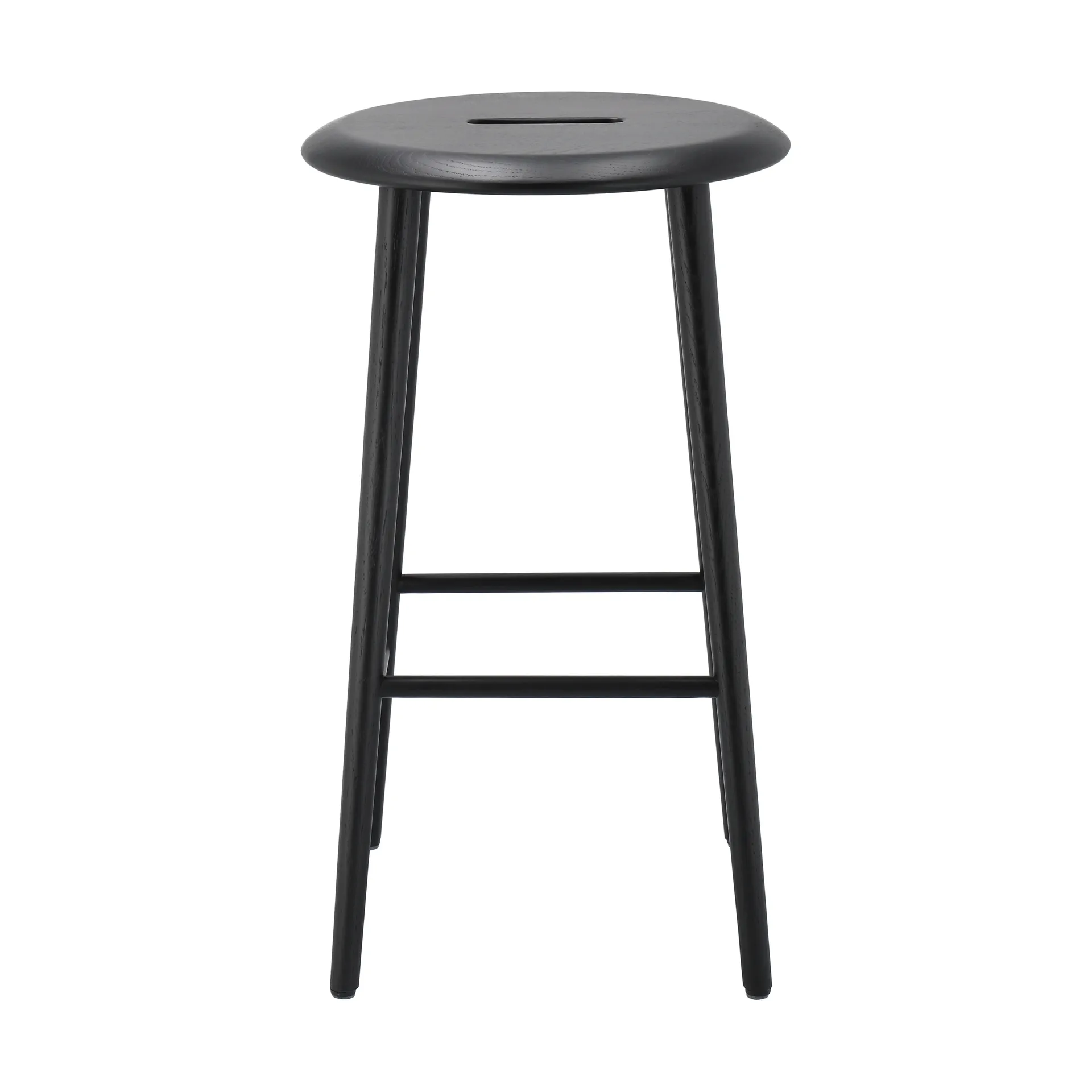 Norrabo barpall 65 cm, Svartlackad ek 1898