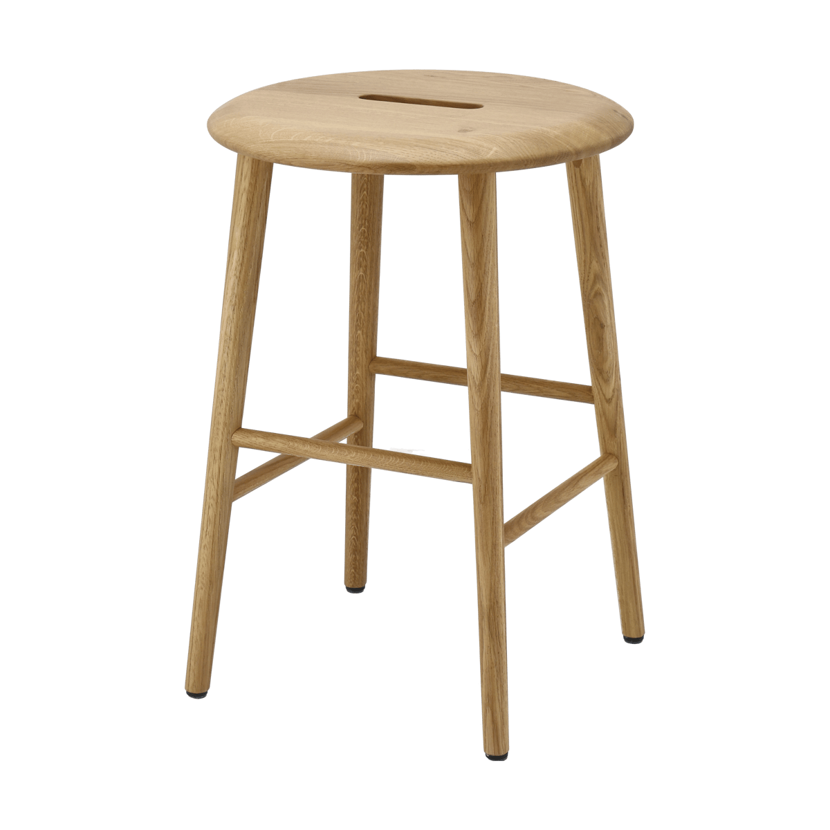 1898 Norrabo pall 53 cm Naturlackad ek | Skandinavisk Design | Pallar | Brun