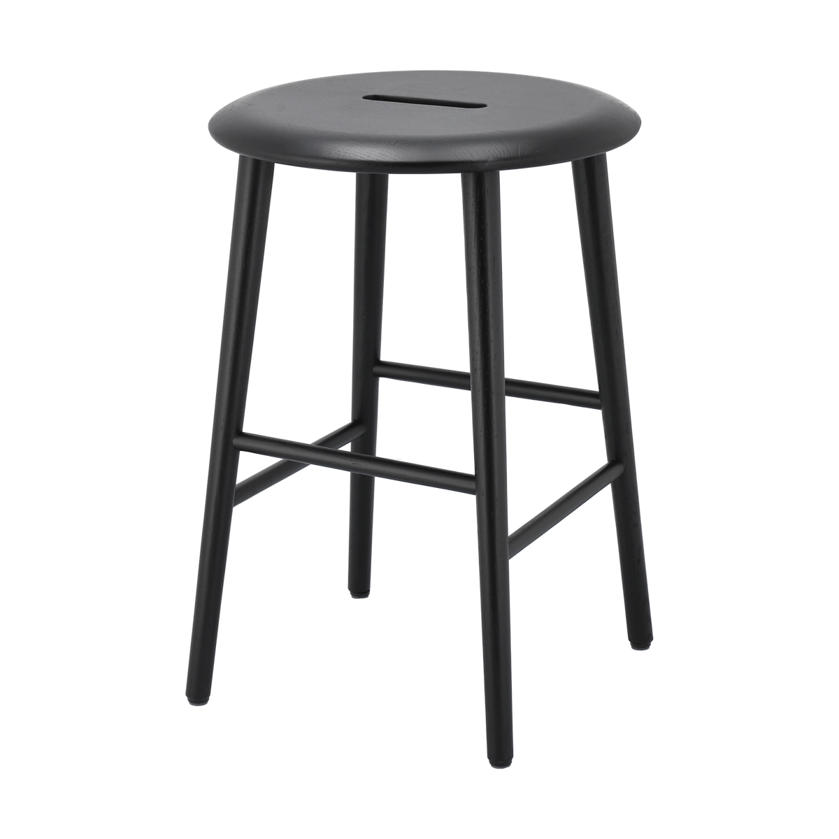 1898 Norrabo pall 53 cm Svartlackad ek | Skandinavisk Design | Pallar | Svart