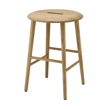 Norrabo rund pall 53 cm - Naturlackad ek, Ø38x53 cm - 1898