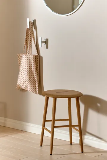 Norrabo rund pall 53 cm - Naturlackad ek, Ø38x53 cm - 1898
