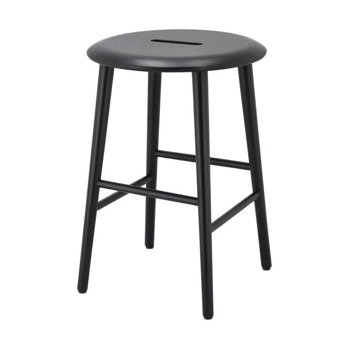 Norrabo rund pall 53 cm - Svartlackad ek, Ø38x53 cm - 1898