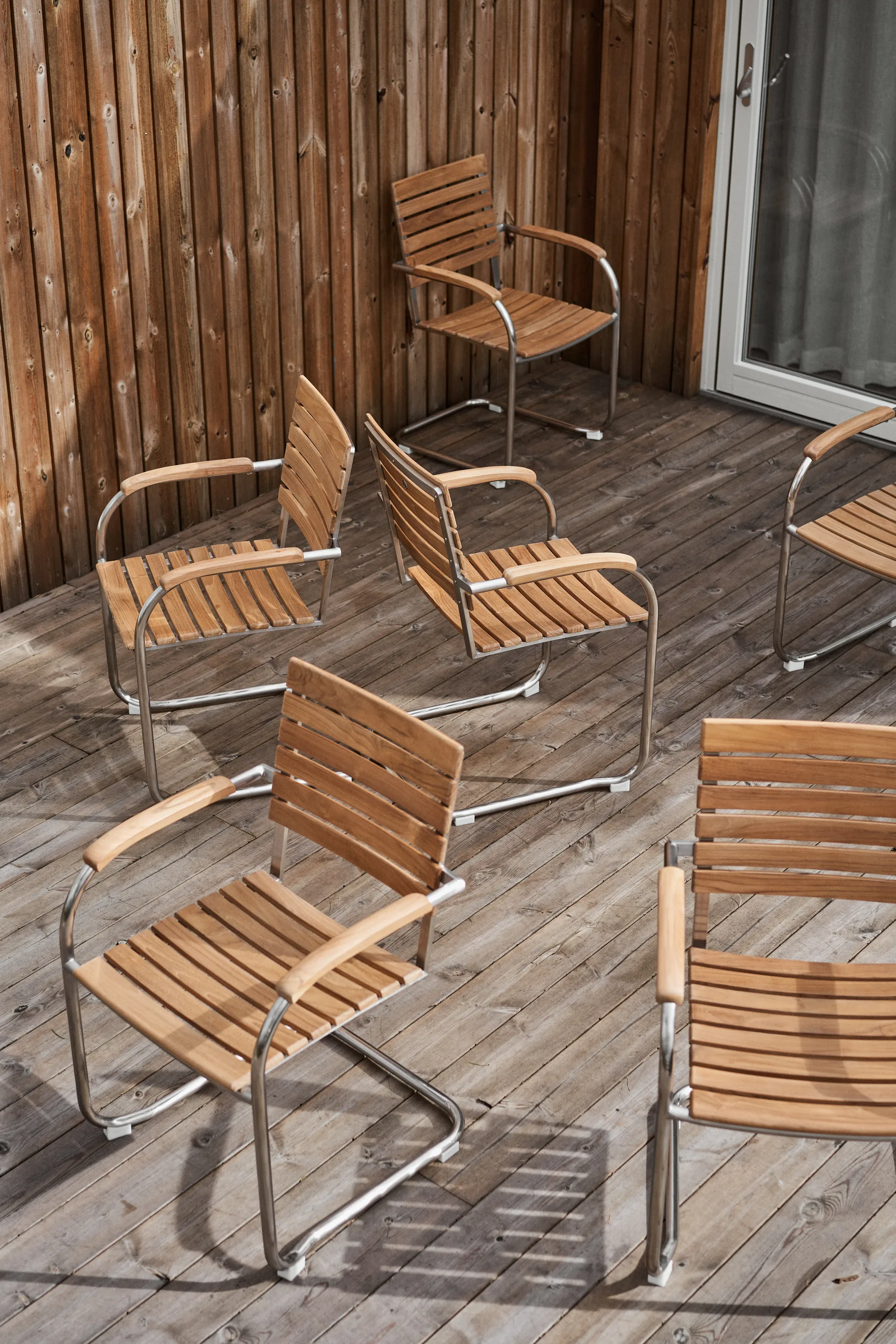 Rörvik matstol, Teak-rostfritt stål 1898