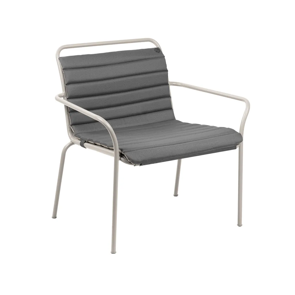 Sagoliden loungefåtöljdyna, tyg antracit/sand, vändbar 1898