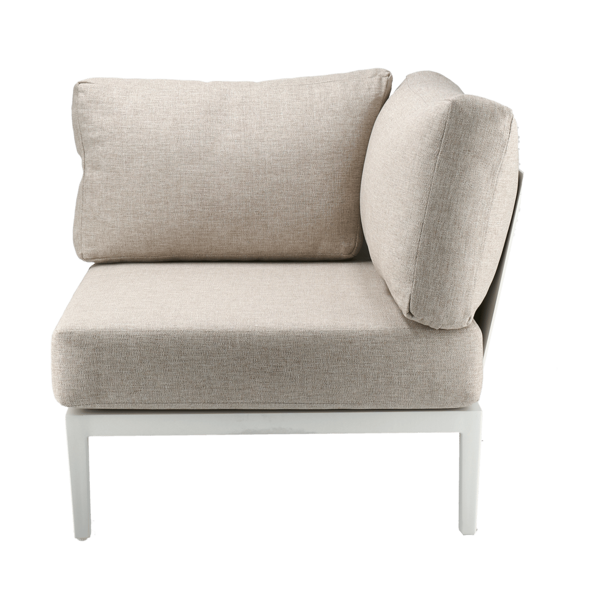 1898 Santander modulsoffa hörnmodul Vit-beige | Skandinavisk Design | Trädgårdssoffor | Vit