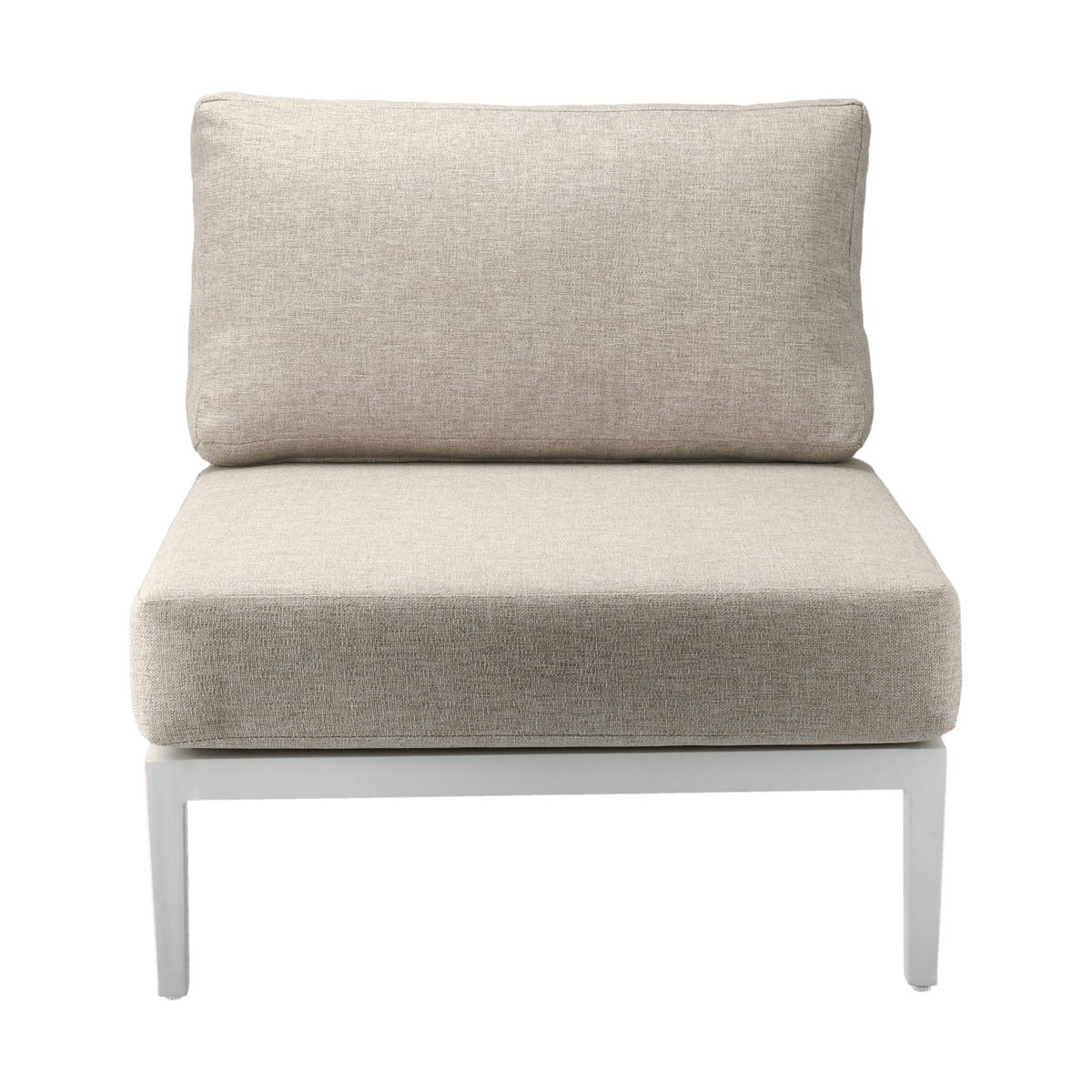 1898 Santander modulsoffa mittmodul Vit-beige | Skandinavisk Design | Trädgårdssoffor | Vit