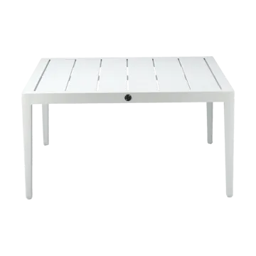 Santander soffbord 78x78x40 cm - Vit aluminium - 1898