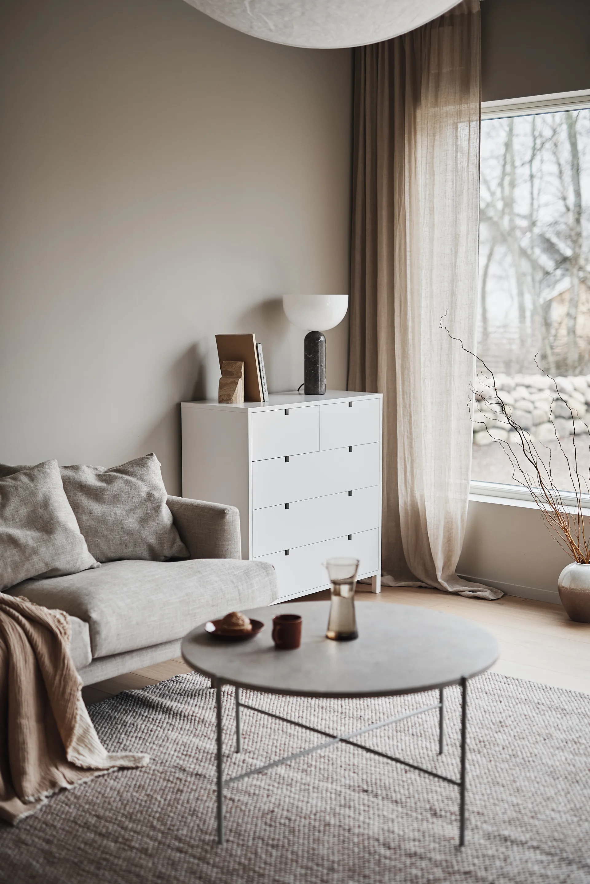 Sjövik 3-sits soffa, Bern beige 0341-vitoljad ek, 3-sits 1898