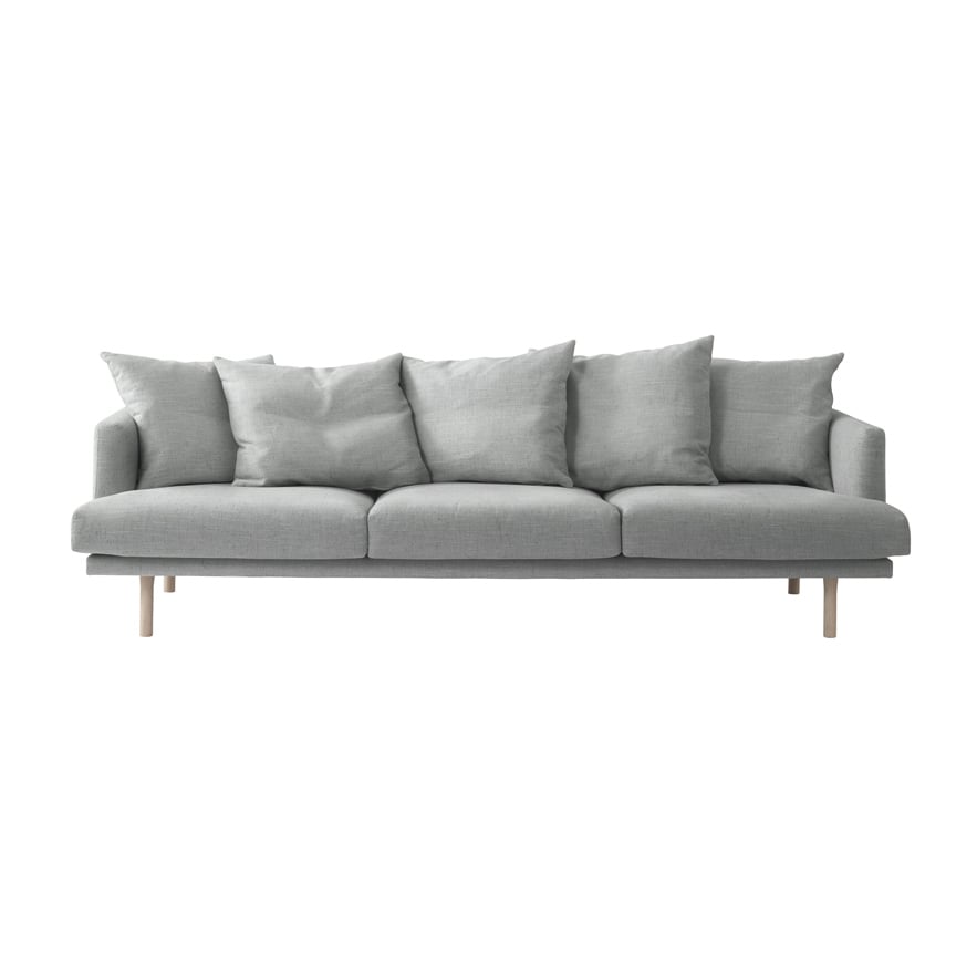 1898 Sjövik 3,5-sits soffa Bern 0348 Grey-vitoljad ek