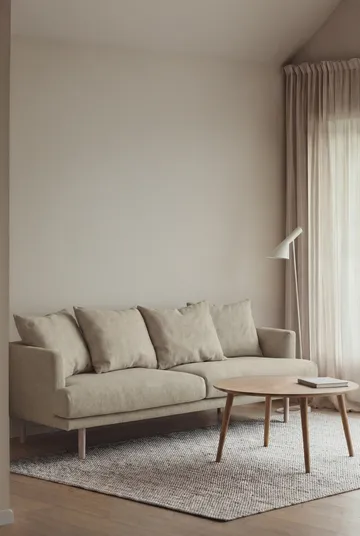 Sjövik soffa - Luiza Beige 3981-vitoljad ek, 3-sits - 1898