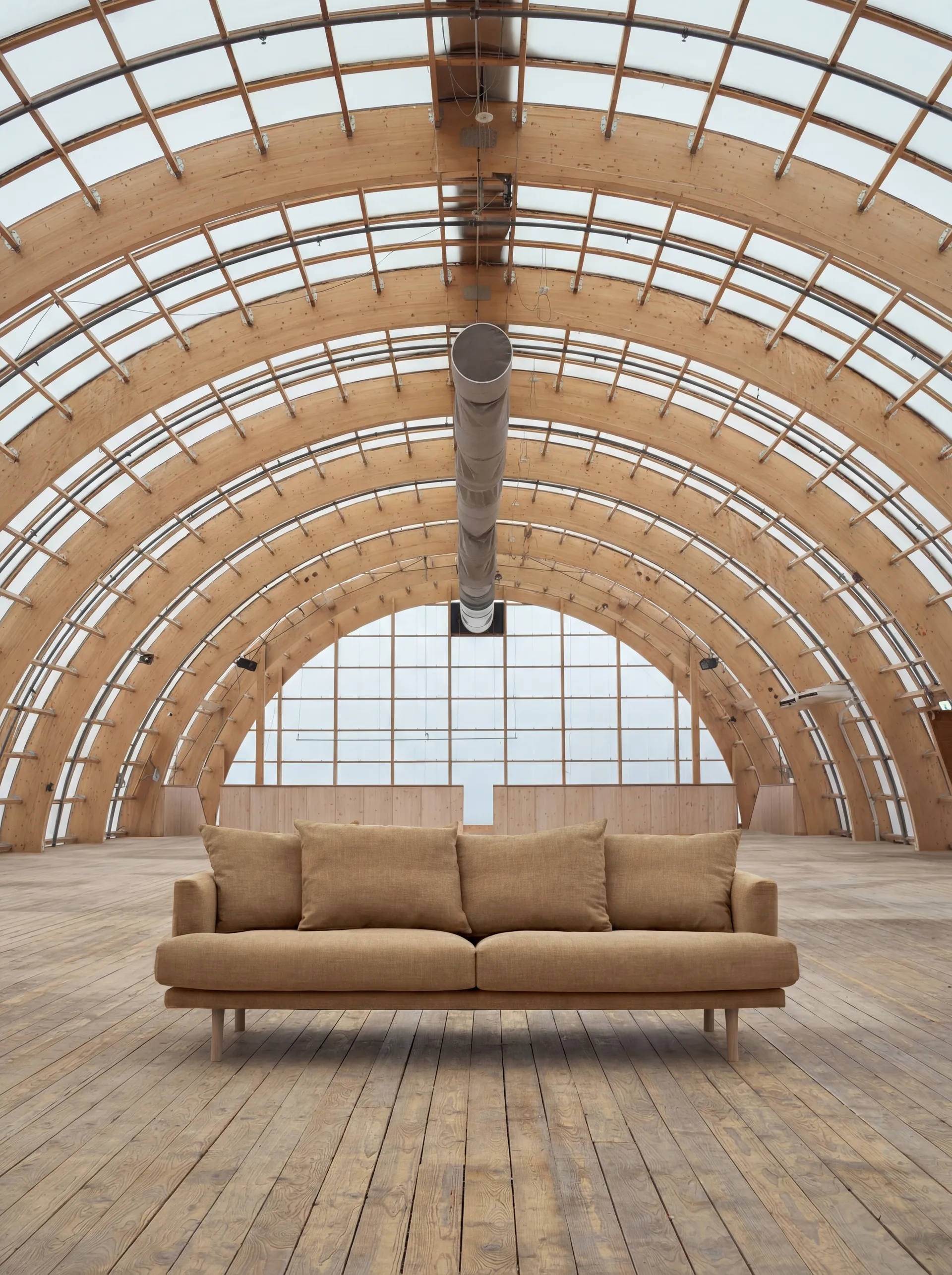 Sjövik soffa, Same Ochre 6676-vitoljad ek, 3-sits 1898