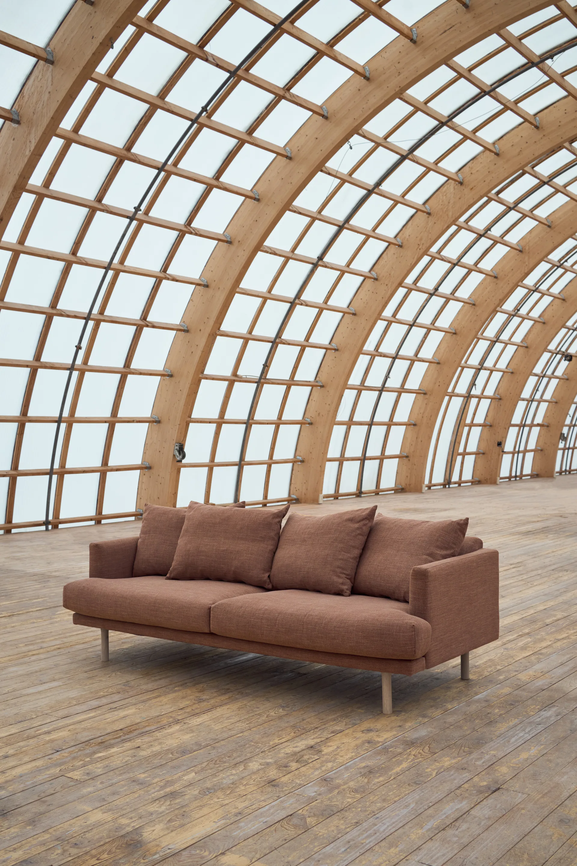 Sjövik soffa, Same Rust 6675-vitoljad ek, 3-sits 1898