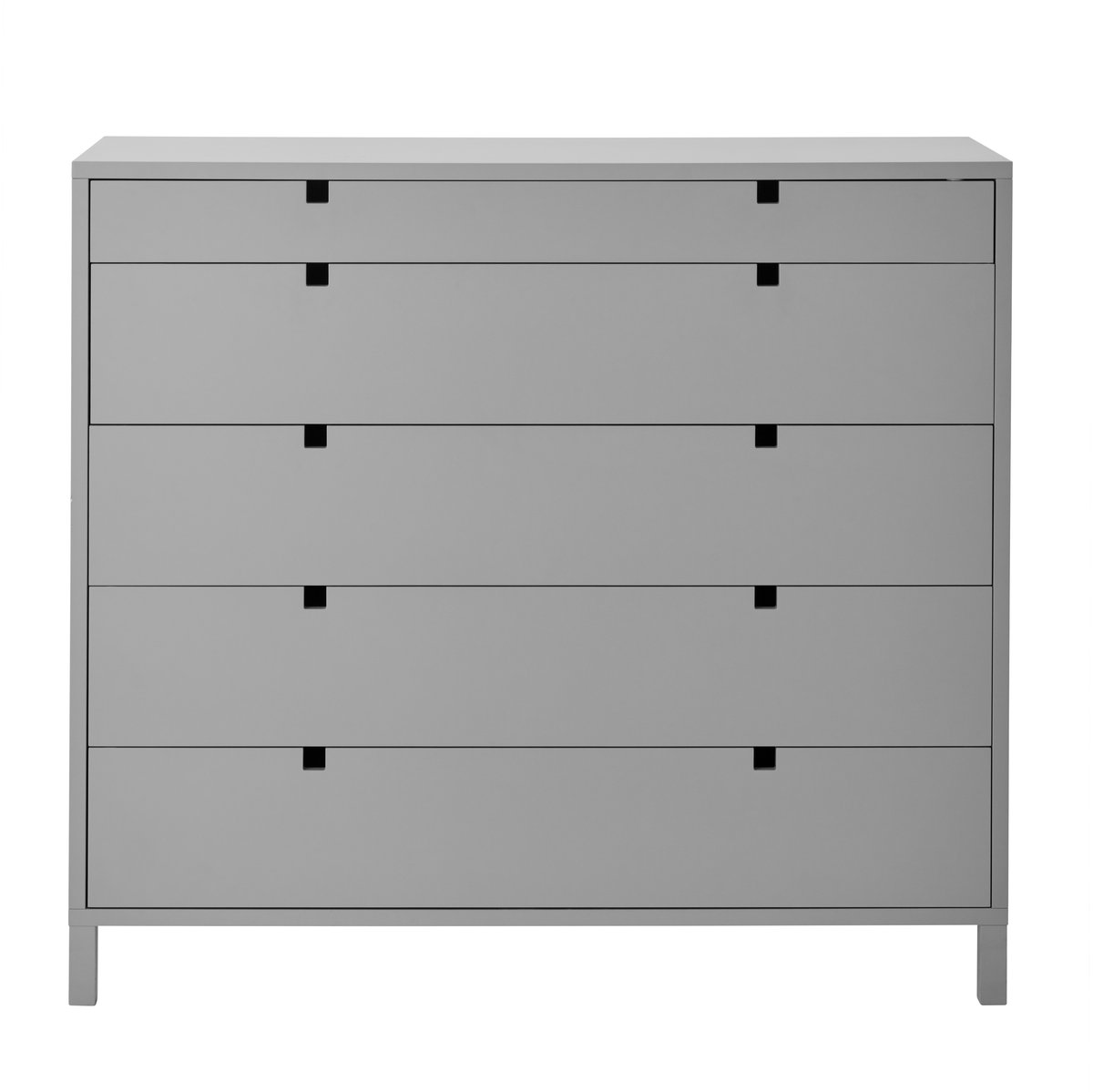 1898 Square byrå 5 lådor Grå | Skandinavisk Design | Byråer | Grå