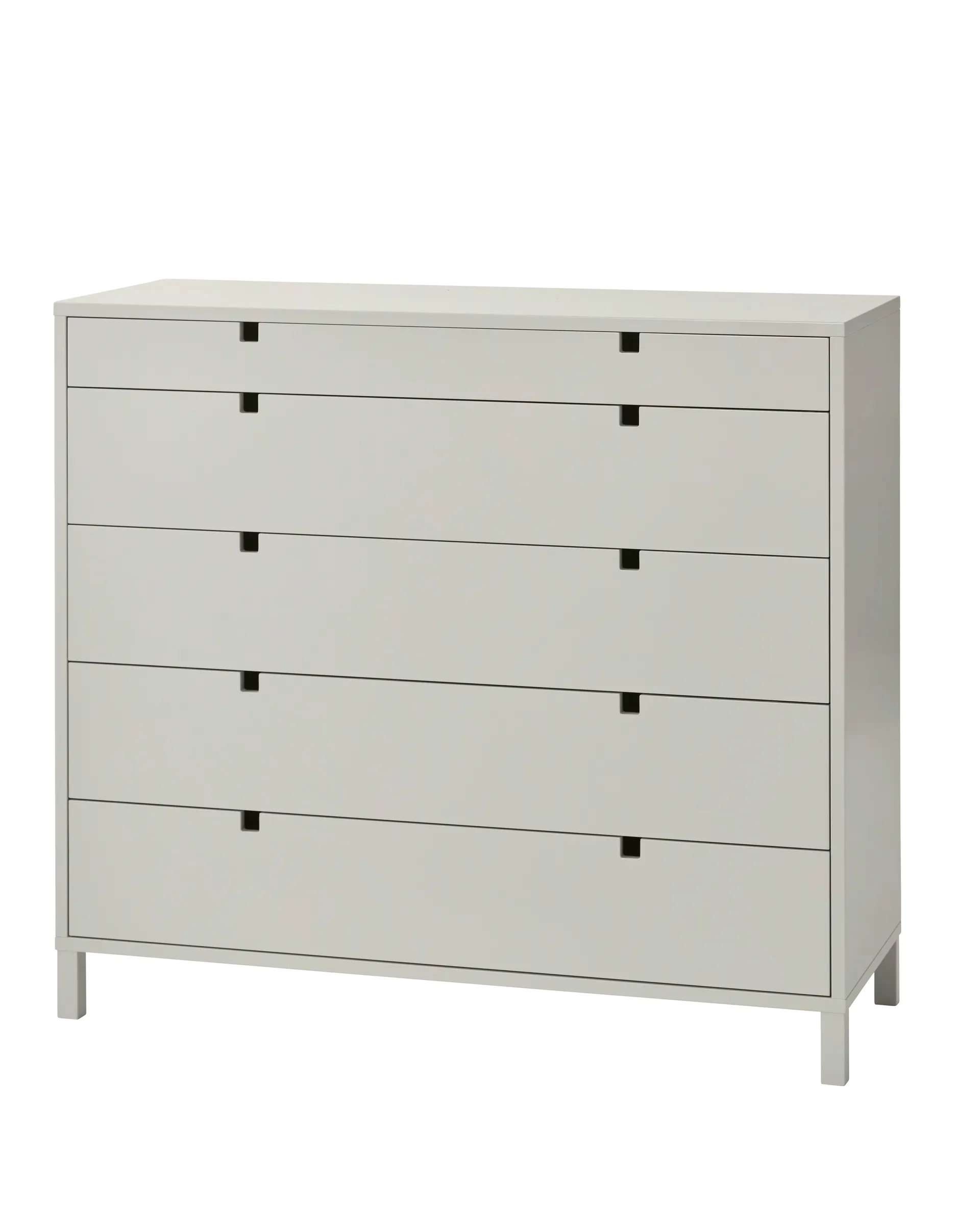 Square byrå 5 lådor, Sand 1898