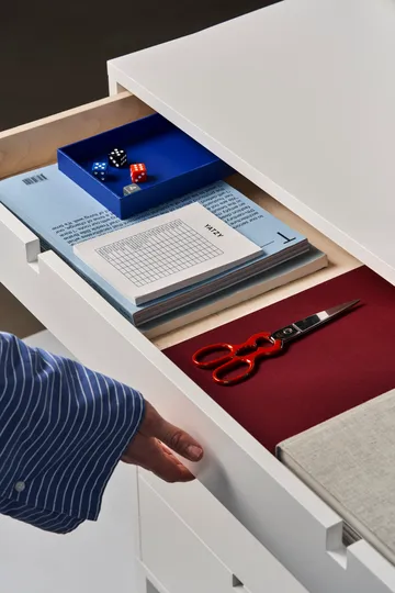 Square byrå 5 lådor - Vit - 1898