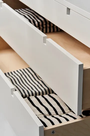 Square byrå 5 lådor - Vit - 1898