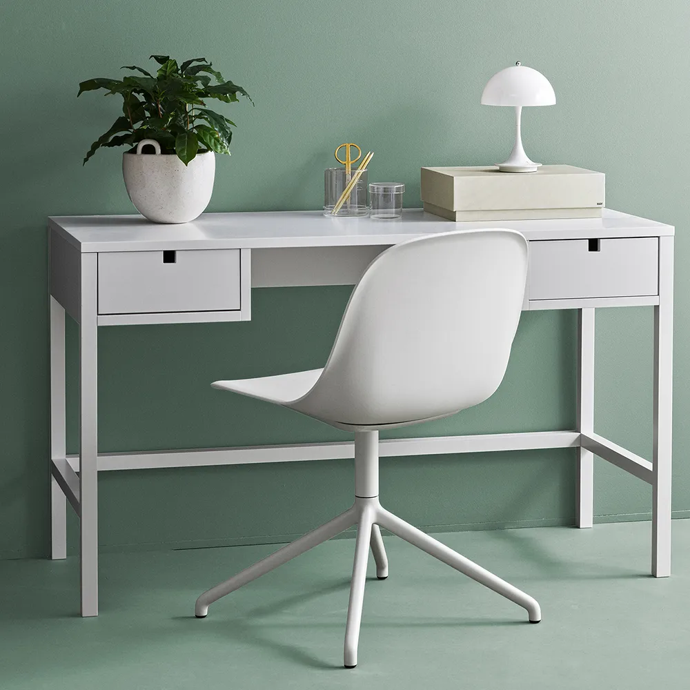 Square skrivbord, Vit 1898