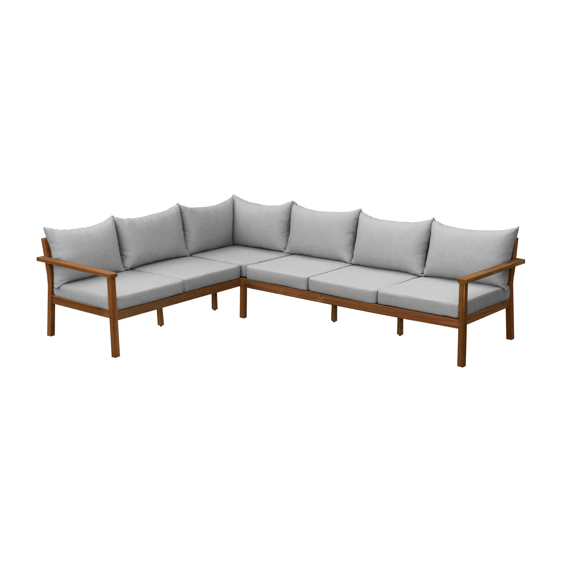 Stockaryd hörnsoffa teak/light grey 1898
